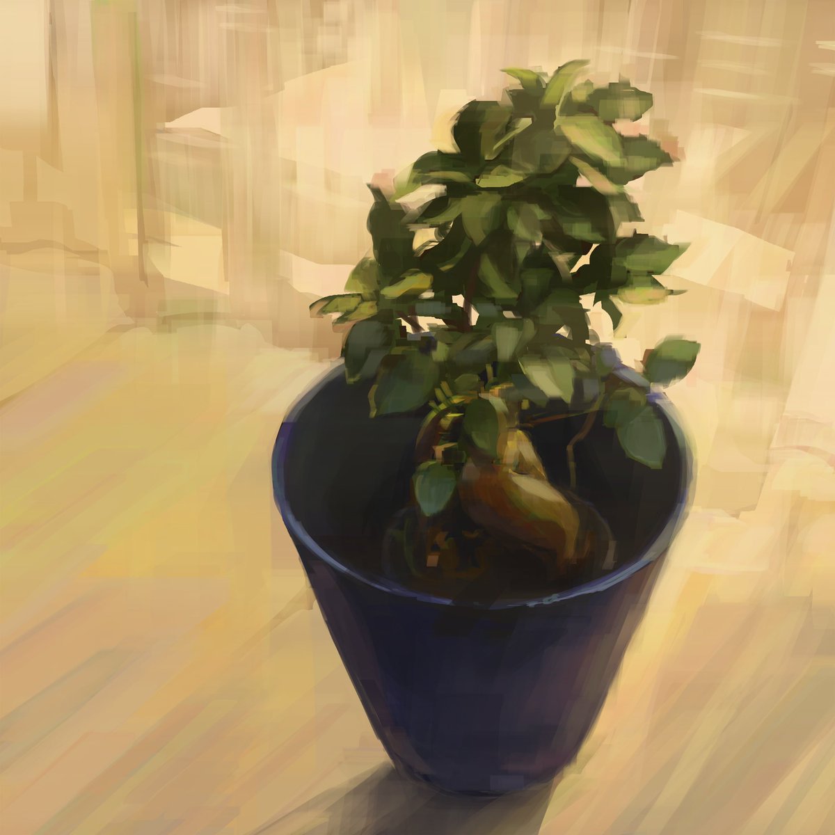 MakikoNanke's tweet image. Gajumaru
27/30
#practicepracticepractice #paintingpractice  #warmupsketch #warmuppainting #bizdev #conceptart #art #illustration #gajumaru #plant #banyantree #atmosphere #afternoon #warmcolor #makikonankeart