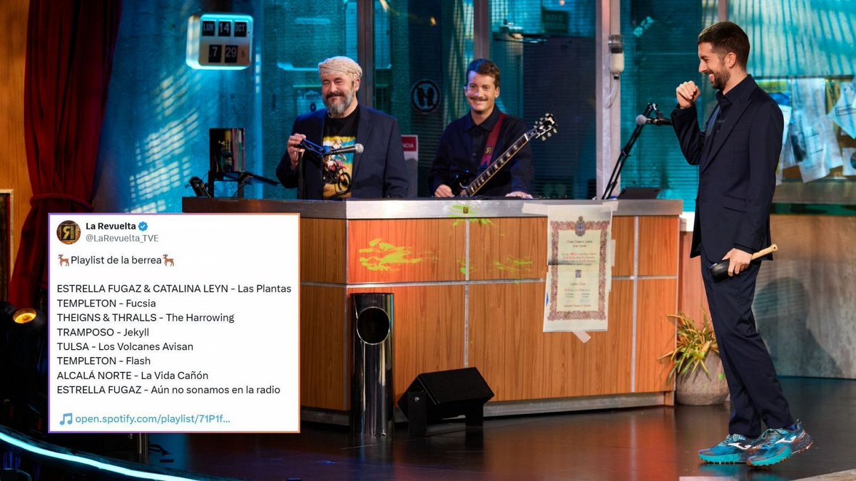 La 1 (@la1_tve) on Twitter photo Más de 15 minutos de imágenes de ciervos, serpientes, buitres y todo tipo de animales, que además de hablar por sí solas, contaron con una banda sonora inigualable que te dejamos por aquí:
💿La Playlist de la berrea de <a href="/LaRevuelta_TVE/">La Revuelta</a> 🦌🎵: rtve.es/n/16341852 Más de 15 minutos de imágenes de ciervos, serpientes, buitres y todo tipo de animales, que además de hablar por sí solas, contaron con una banda sonora inigualable que te dejamos por aquí:
💿La Playlist de la berrea de <a href="/LaRevuelta_TVE/">La Revuelta</a> 🦌🎵: rtve.es/n/16341852