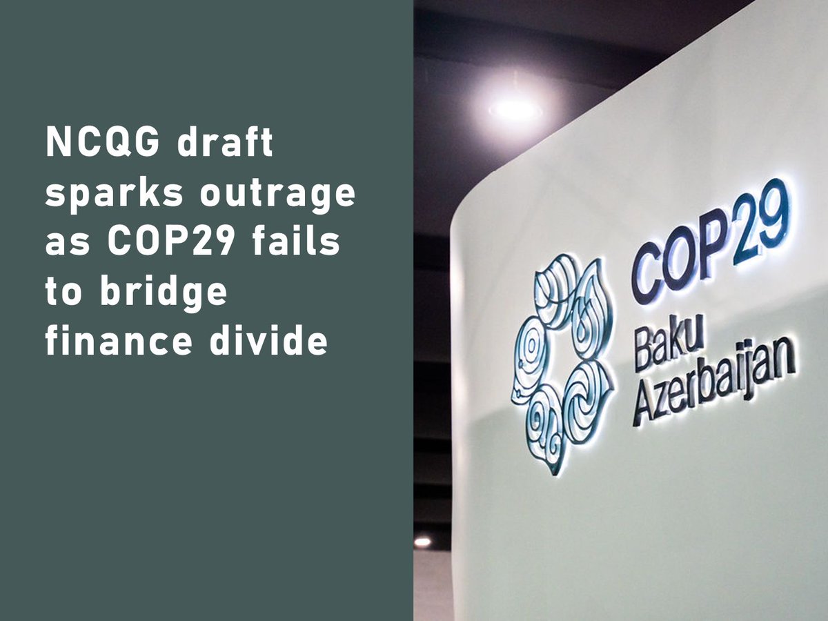 reccessary's tweet photo. At #COP29, Azerbaijan’s climate finance draft proposes $200B-$1.3T for the new #NCQG, sparking debates on contributions and funding. Developed nations push for private-sector funds, while #China and #Singapore reject expanded responsibilities. 👉https://t.co/YT6h67IxJO https://t.co/JaD5CyxpdX