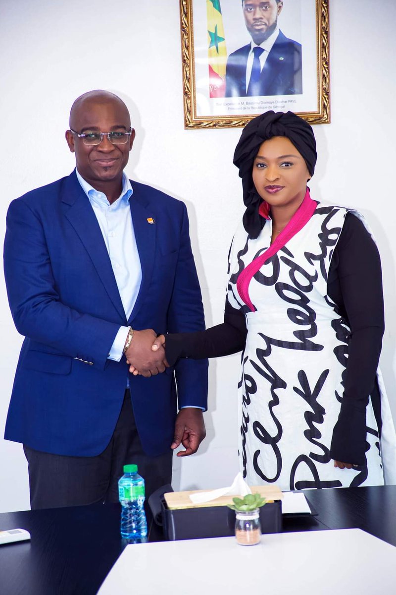 FONGIP's tweet photo. De belles perspectives de collaboration entre le FONGIP et #OrangeBank. Les deux institutions s'engagent à développer des solutions financières adaptées aux besoins des entrepreneurs sénégalais. #Entrepreneuriat #PME #PMI #Garantie #Sénégalvision2050 https://t.co/NjqGt3UfGp