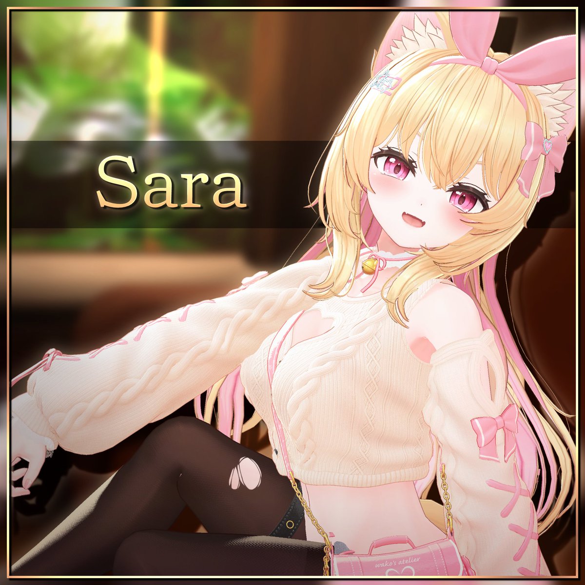 wako_VRchat's tweet photo. 新作アバター、サラちゃんの販売を開始しました～！！

また、販売記念として、26日までにこのツイートをフォロー＆RTしてくれた方5名様にサラちゃんプレゼントキャンペーンもしたいと思います！どうぞよろしくお願いします～～！！
https://t.co/36h7JYVORy
#うちのこサラちゃん https://t.co/YRUbbn8cso