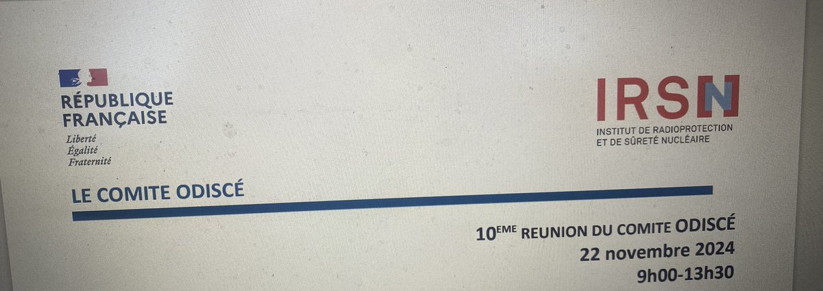 L’honneur d’animer ce matin avec Michel Badré, la 10ème réunion du 
Comité Ouverture et impulsion du Dialogue avec la Société Civile sur l’Expertise  (Odisce) de l’<a href="/IRSNFrance/">IRSN France ➡️ @ASNR_Fr 📌</a> 

#OuvertureALaSociete
#Democratie scientifique sanitaire et environnementale 

irsn.fr/page/comite-ou…