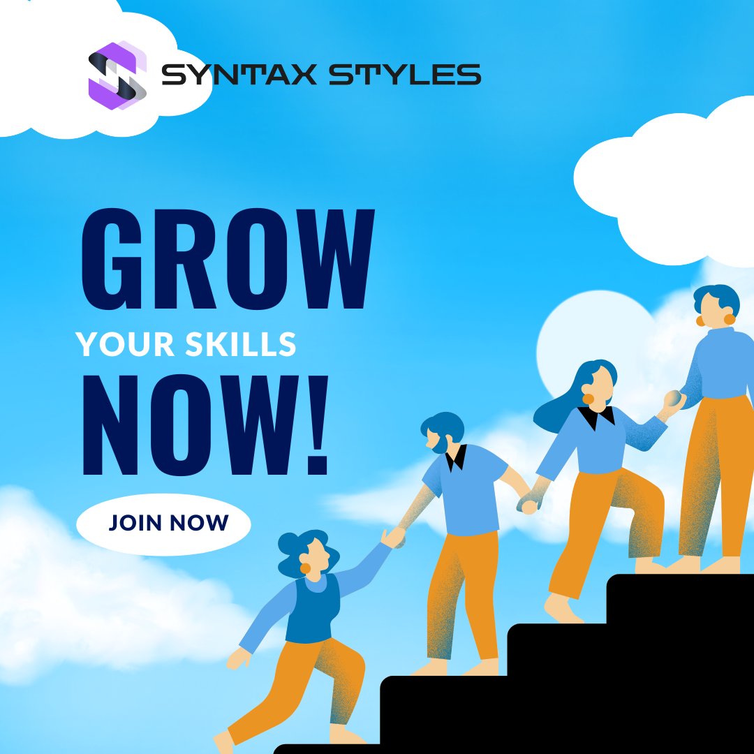 academy_syntax's tweet image. Ready to take your skills to the next level? 🚀 we’re dedicated to helping you master the art of coding and tech with expert-led courses in programming languages like Python, C++, JavaScript, and more! 💻 🔓 #GrowYourSkills #TechJourney #CodingLife #SyntaxStylesAcademy