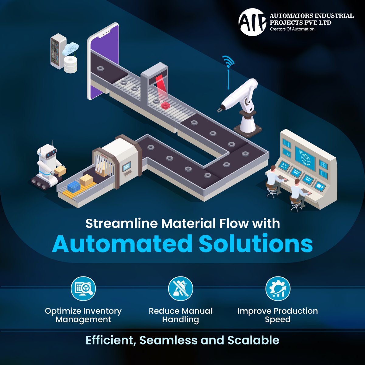 AIP_PVTLTD's tweet image. Streamline Material Flow with Automated Solutions!
#Automation #MaterialFlow #InventoryManagement #ProductionEfficiency #ReduceManualWork #ScalableSolutions #ManufacturingExcellence #AIP #SmartAutomation #FasterProduction