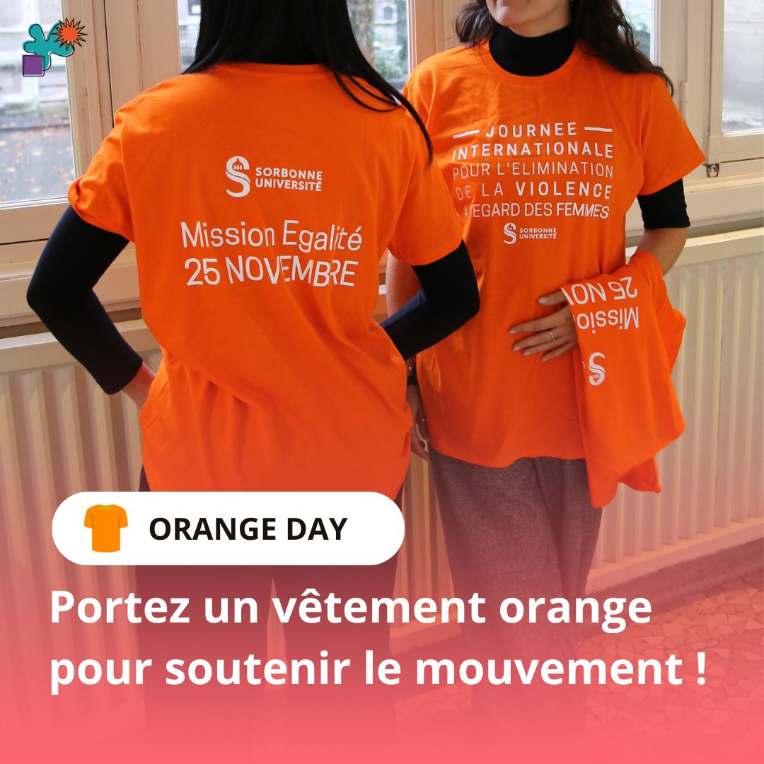 inspe_paris's tweet photo. 🧡 Orange Day à l’INSPÉ de Paris !

Les 25 et 26 novembre, mobilisons-nous contre les violences faites aux femmes.

🔸 Portez du orange 🧡
🔸 Informez-vous grâce au kit #OrangeDay disponible sur nos campus

#INSPÉParis #VieÉtudiante #SorbonneUniversité https://t.co/SaPiFaQLV6