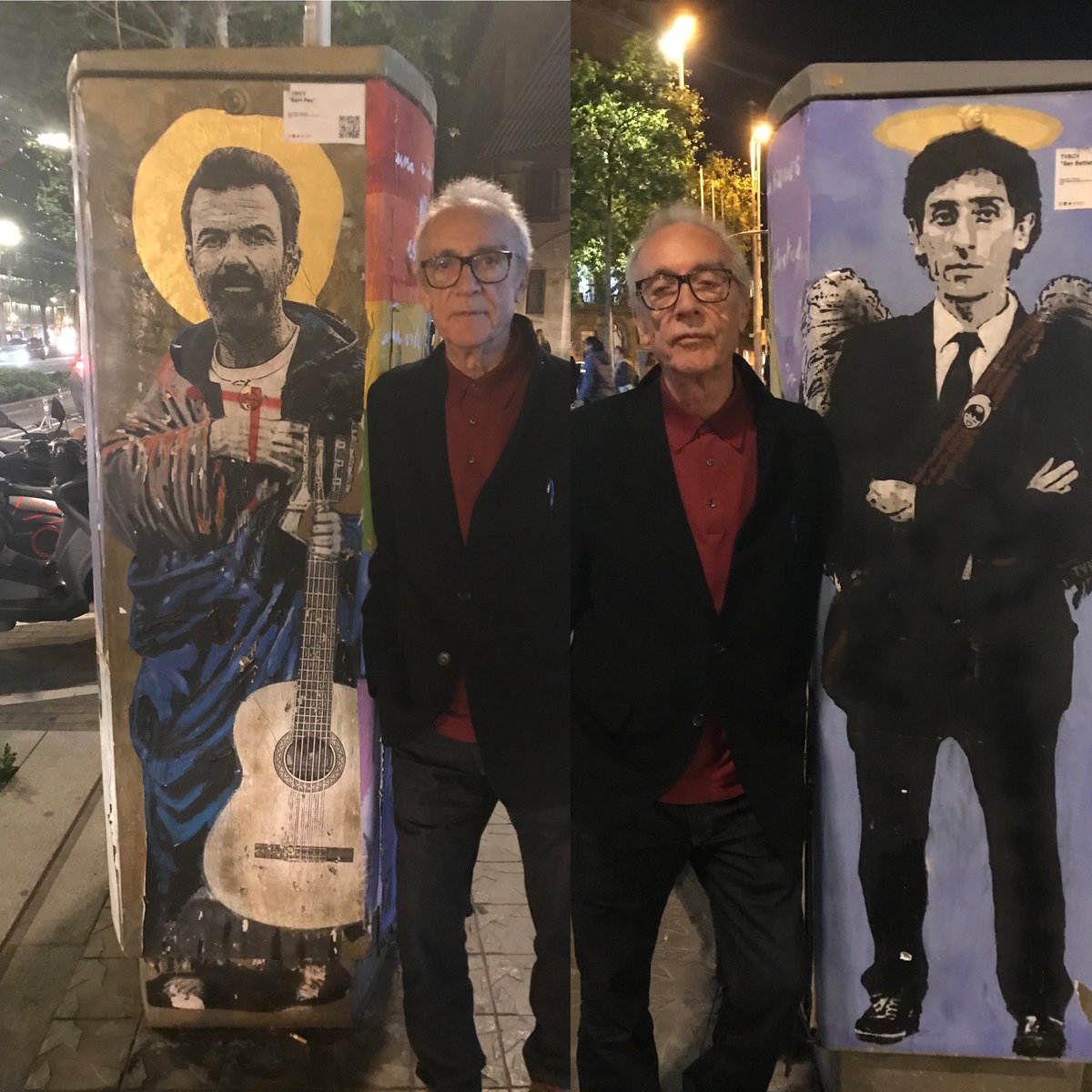 JuanLuisArsuaga's tweet image. Me parece importante haceros saber que ya en vida Millás ha sido elevado a los altares. Y aquí lo vemos en compañía de dos santos muy venerados: san Pau Donés y san Franco Battiato . Adjunto las pruebas @JuanJoseMillas @alfaguaraes @BattiatoEsp