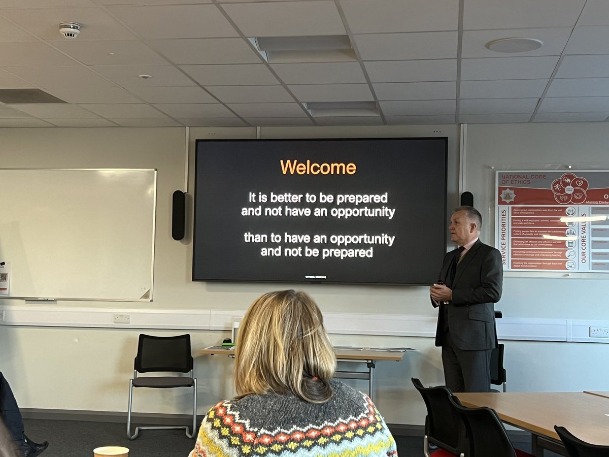Looking forward to this one… Emergency preparedness is so important and this is a communications focussed session at the Police and Fire Joint Training HQ including all partners and agencies… Great to see contacts in person and build those connections and relationships…