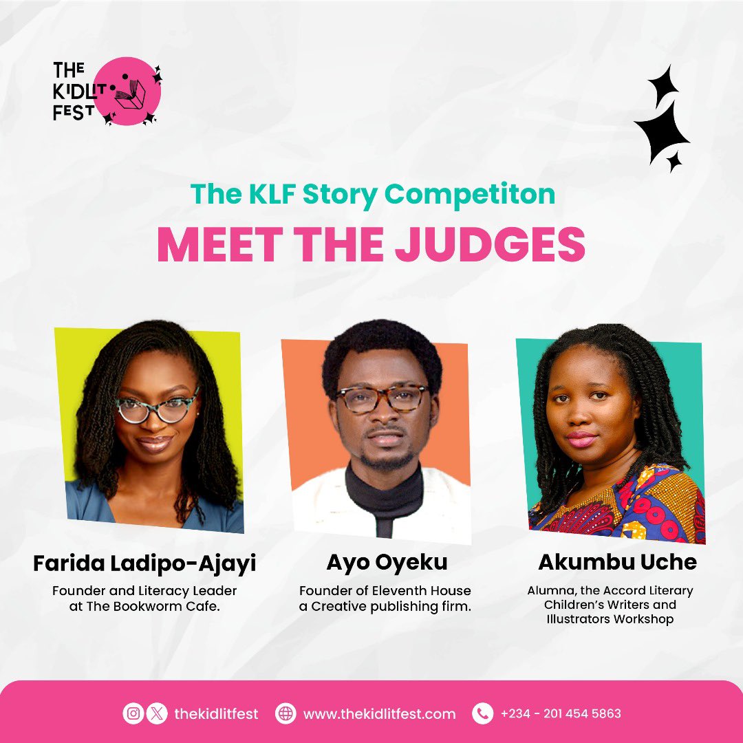 TheKidLitFest's tweet photo. 💫 We bet you can feel our excitement! 🥳🥳🥳 Stay tuned!
Meanwhile, get your FREE tickets to the most exciting and impactful Children’s Book festival!!!
Link in bio 🎫
📚 KLF
#TheKidLitFest #KLF #Story #Children #Book #EventsinLagos #ThisDecember #EventinLagos #DecemberEvent https://t.co/X8Wtw1lVTh