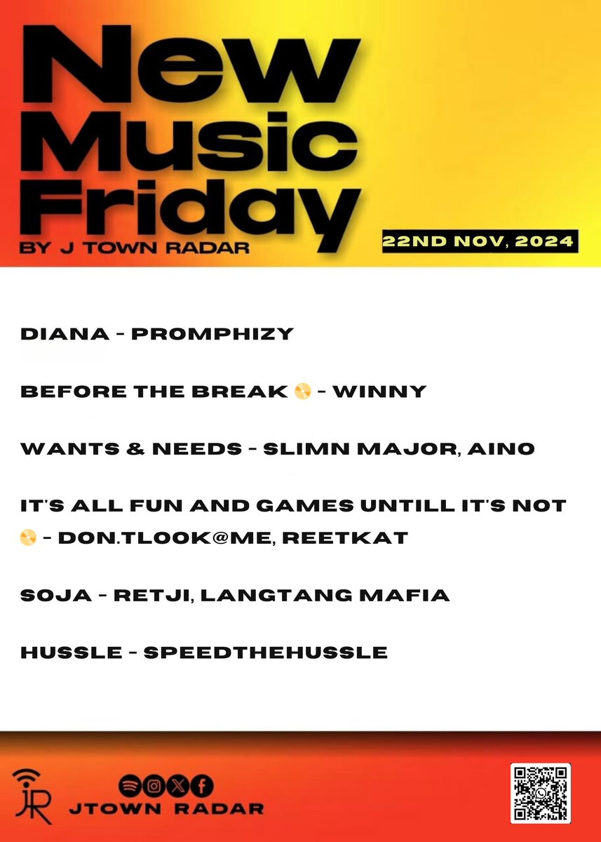 jtownradar's tweet photo. ๐จ๐จNEW MUSIC FRIDAY ๐จ๐จ
THE RADAR IS WATCHING ๐ ๐ https://t.co/caX3eQwt1k