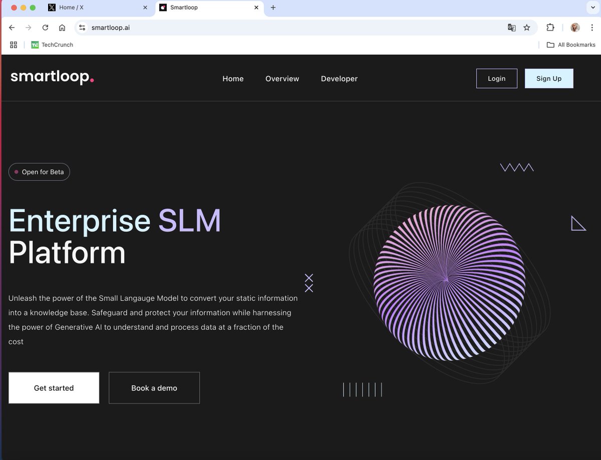 smartloop's tweet image. It's open for Beta. If you want to collaborate with us, reach out to hello@smartloop.ai. Try it out for free!
Enterprise SLM Platform
smartloop.ai
#llama3 #Microsoft #NVIDIA