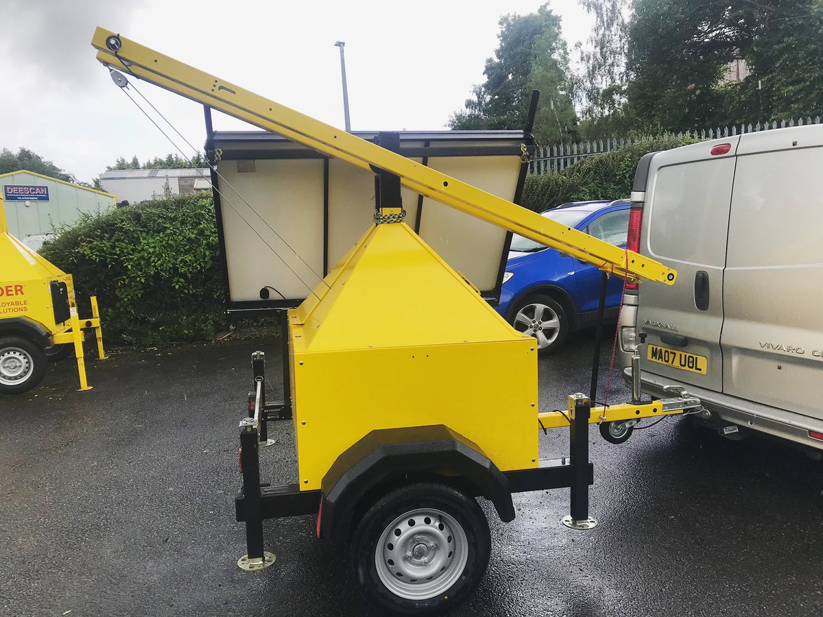 RevaderSecurity's tweet image. Another solar-powered Mobile CCTV Tower ready for customisation with the client’s chosen camera configuration. Get in touch today to find out how we could help with your surveillance needs! 

#mobileCCTV #CCTV #security #solarpower #cctvtower