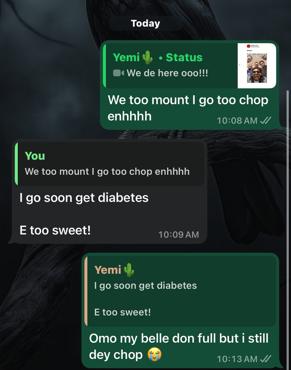 patrickokunwaye's tweet photo. Popcy say I must fat before the end of the year who am I to say no enhhh?😭❤️#Morayo https://t.co/ZzRaNGCaHu