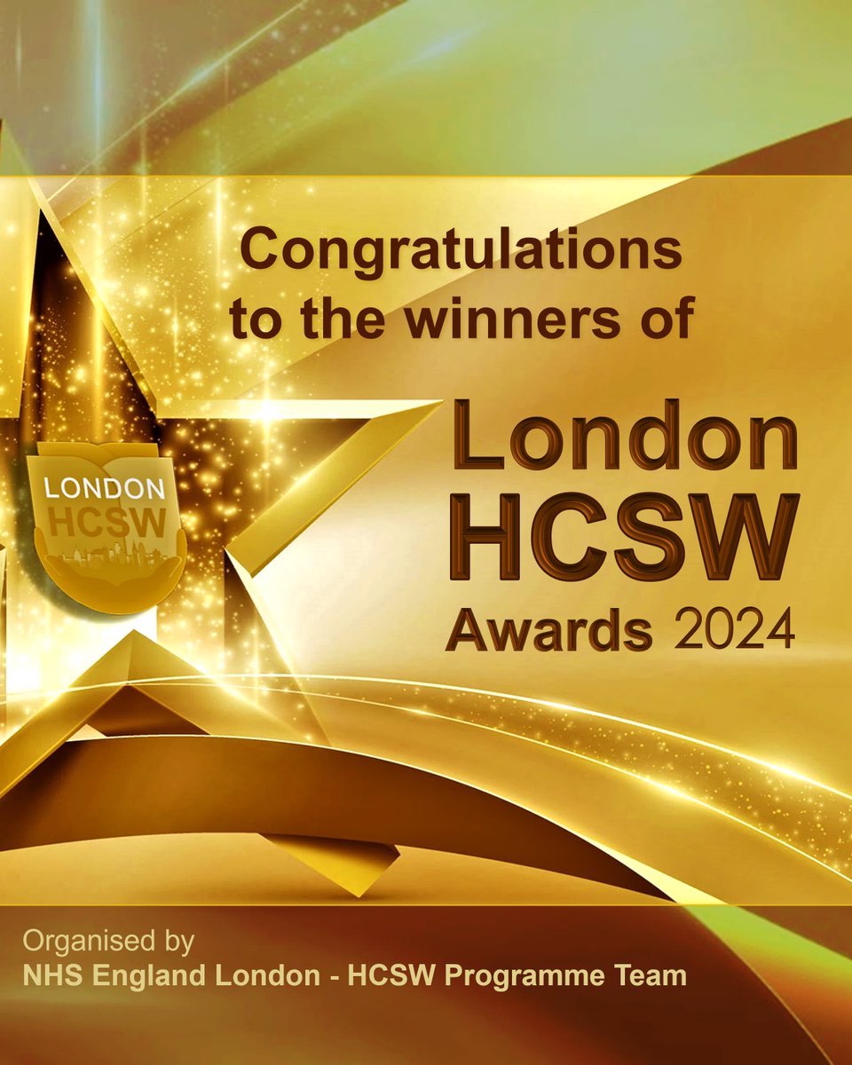 It's been days, yet we are still filled with excitement after the amazing day at the London HCSW Awards and Celebration 2024!

As we celebrate this year's HCSW Day on the 23rd Nov, we will be showcasing the winners of the London HCSW Awards.
#WeAreHCSWs #WeAreTheNHS #LondonHCSW