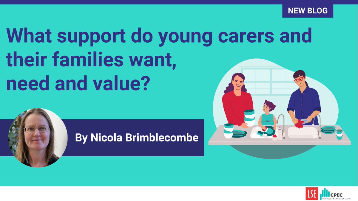Care Policy and Evaluation Centre (@cpec_lse) on Twitter photo NEW BLOG: What support do young carers and their families want, need, and value? 🧑🤝🧑
For #CarersRightsDay, <a href="/Nicbrimblecombe/">Nicola Brimblecombe</a> shares findings from an <a href="/NIHRresearch/">National Institute for Health and Care Research</a>-funded study with <a href="/SheffYoungC/">Sheffield Young Carers</a> & <a href="/hscwru/">HSCWRU</a> on improving support for #YoungCarers.
Read more: lse.ac.uk/cpec/news/rebi… NEW BLOG: What support do young carers and their families want, need, and value? 🧑🤝🧑
For #CarersRightsDay, <a href="/Nicbrimblecombe/">Nicola Brimblecombe</a> shares findings from an <a href="/NIHRresearch/">National Institute for Health and Care Research</a>-funded study with <a href="/SheffYoungC/">Sheffield Young Carers</a> & <a href="/hscwru/">HSCWRU</a> on improving support for #YoungCarers.
Read more: lse.ac.uk/cpec/news/rebi…