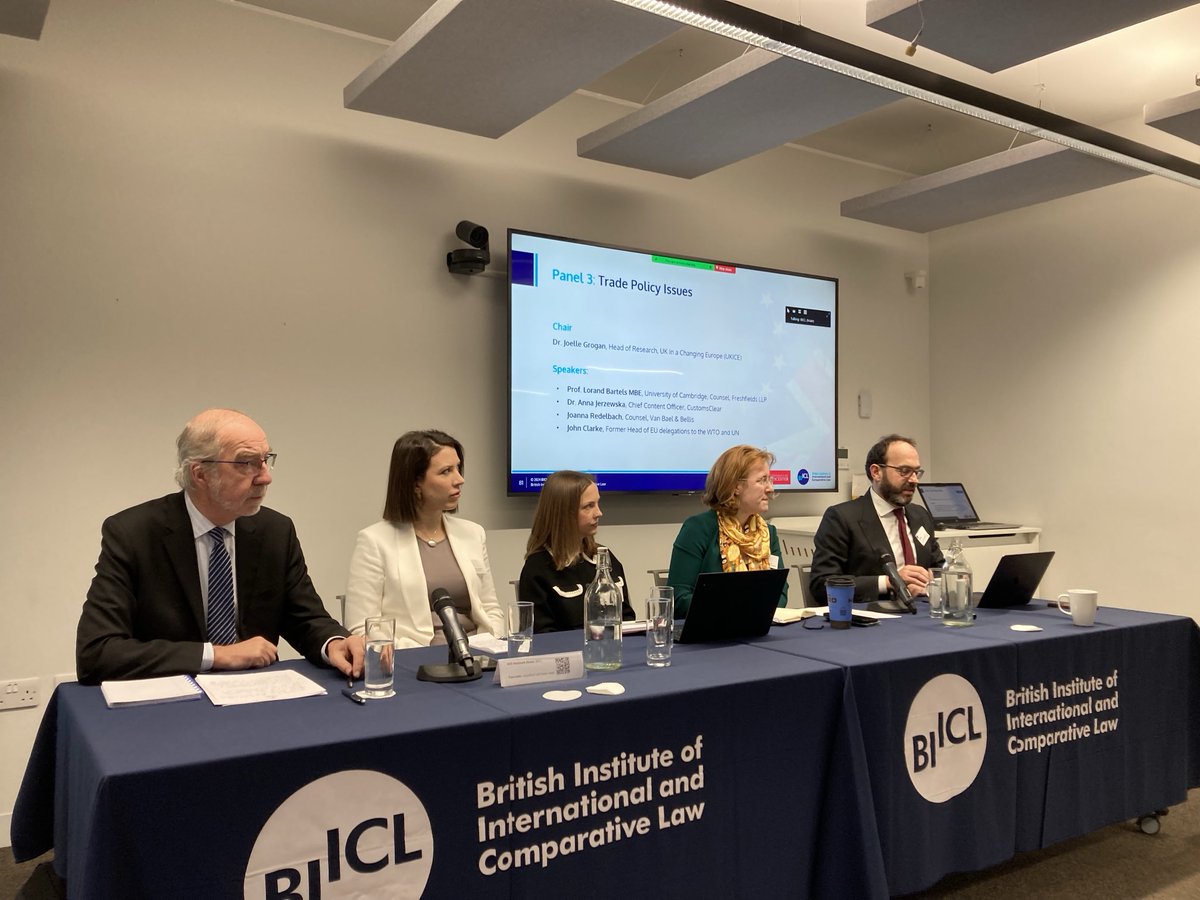 Katja Ziegler (@ksziegler) on Twitter photo Kicking off day 2 of our conference on Developing UK-EU relations with a wonderful panel on trade <a href="/Lorand_Bartels/">Lorand Bartels</a> <a href="/JohnAClarkeEU/">john clarke</a> <a href="/AnnaJerzewska/">Dr Anna Jerzewska</a> Joanna Redelbach <a href="/JoelleGrogan/">JG</a> <a href="/BIICL/">BIICL</a> #Tcareview Kicking off day 2 of our conference on Developing UK-EU relations with a wonderful panel on trade <a href="/Lorand_Bartels/">Lorand Bartels</a> <a href="/JohnAClarkeEU/">john clarke</a> <a href="/AnnaJerzewska/">Dr Anna Jerzewska</a> Joanna Redelbach <a href="/JoelleGrogan/">JG</a> <a href="/BIICL/">BIICL</a> #Tcareview
