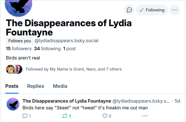 The Disappearances of Lydia Fountayne tweet media