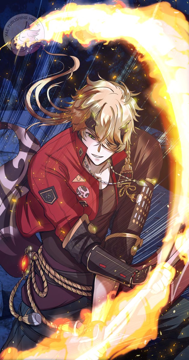 YaeHouse's tweet photo. Oh, Toma's so handsome📷

#Nuri #Art #GenshinImpact #Thoma #NocturnalDialogues https://t.co/z5afXEMTfU