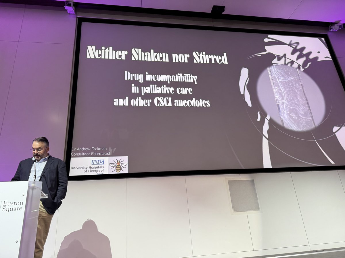 Starting our first session strong with Dr Andrew Dickman and a talk on continuous subcut infusions - who knew we owed so much to tigers?! <a href="/TheAPPMuk/">The Association for Paediatric Palliative Medicine</a>