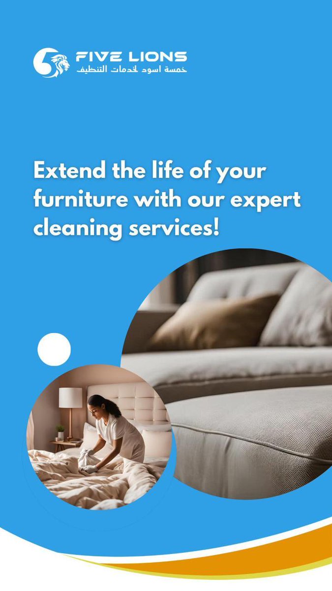 Fivelionsclean's tweet photo. "✨ Breathe new life into your furniture! ✨ With our expert cleaning services, your favorite pieces will look and feel brand new again. Say goodbye to stains and wear, and hello to long-lasting beauty and comfort. 🛋️💫 Contact us today to give your furniture the care it deserves https://t.co/9V8dnvBBCJ
