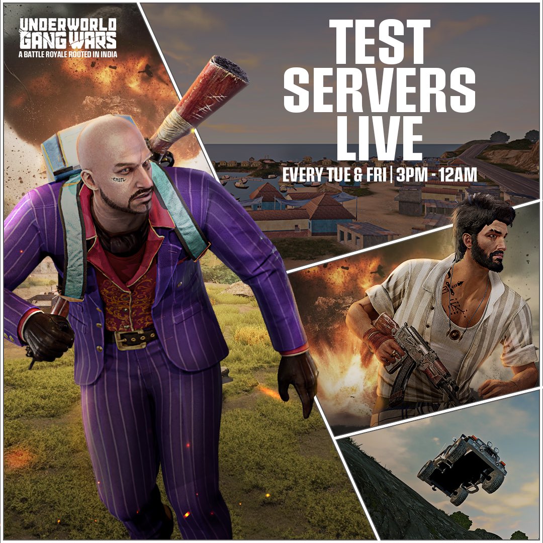 🚨 Gangsters, Test Servers Are Live Again! 🚨

The Dhantara battlefield is open today! Jump in from 3 PM - 12 AM to experience the action, and this time, DUO mode is unlocked!

Download the UGW Beta App now:
play.google.com/store/apps/det…

#ugw #battleroyale #fps #Android