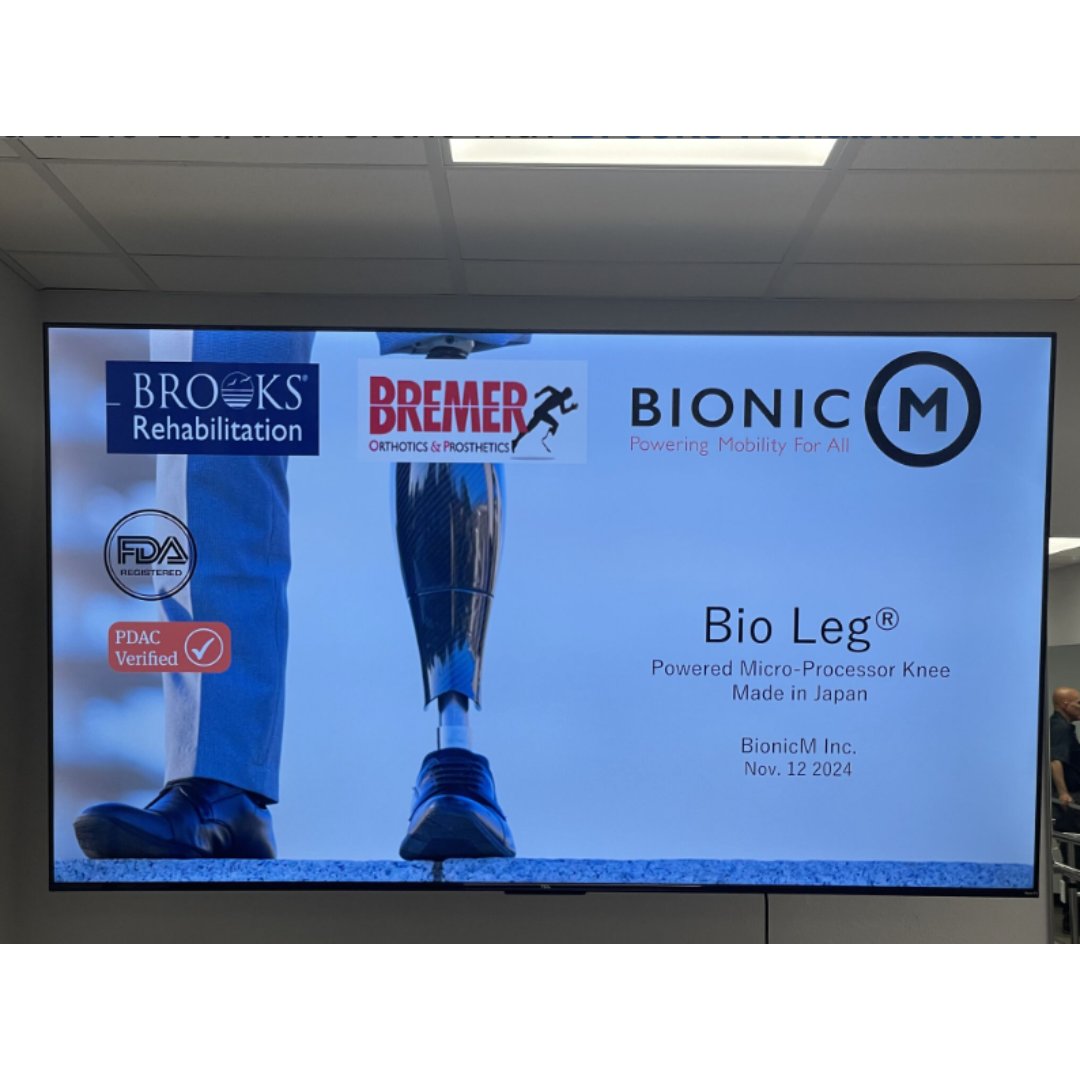 BionicM_USA's tweet image. &quot;Our demo event in Jacksonville was a success🦿!!&quot;

Grateful to Brooks Rehabilitation, Bremer Orthotics, and all who joined us. Feedback from Dr. Weiss, PT Pompilio, and patients inspires us to keep transforming mobility! 

#BionicM #BioLeg #PoweredKnee #Prostheticleg