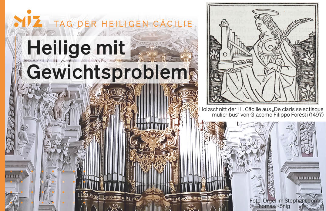 Heute ist der Tag der Heiligen Cäcilie, Schutzpatronin der Musik, deren Attribut die #Orgel ist. Müsste sie das Instrument aus dem Passauer Dom in Händen halten, hätte sie ein echtes Gewichtsproblem: Mit 17.974 Pfeifen ist sie eine der größten Orgelanlagen der Welt.