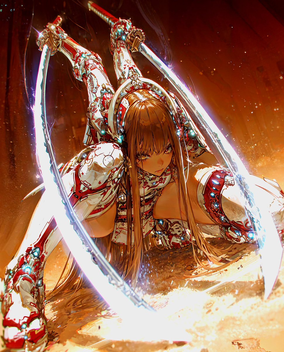 sarasara_aiart's tweet image. 蟷螂剣