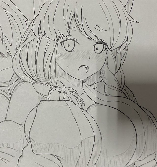 昔のエロゲーのスチルを見ながら描いた絵が出てきた。 