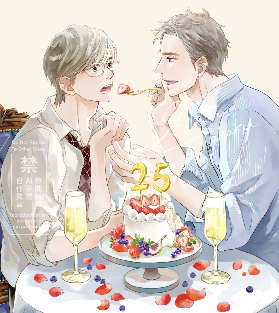 11/22発売
創刊25周年記念号🎂
「Chara Selection 1月号」
今号は雑誌の表紙を描かせていただきました
連載最新作も載ってます🍰

担当さんと「今回の表紙は25周年という意味と同時にこの二人のお祝いとも見えますね☺️」とお話ししてました
次回描くのが楽しみです🧸🧸 