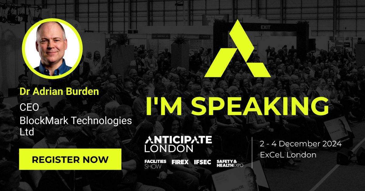 Dr Adrian Burden (@apburden) on Twitter photo I'll be speaking at #AnticipateLDN at noon Tue 3rd Dec 2024 on the Nerve Centre stage, talking about Digital Certificates in the Cloud. The event runs 2-4 Dec 2024 in ExCeL London, bringing together the Facilities Show, Safety & Health Expo, FIREX, IFSEC. invt.io/1fxbnlo7es5 I'll be speaking at #AnticipateLDN at noon Tue 3rd Dec 2024 on the Nerve Centre stage, talking about Digital Certificates in the Cloud. The event runs 2-4 Dec 2024 in ExCeL London, bringing together the Facilities Show, Safety & Health Expo, FIREX, IFSEC. invt.io/1fxbnlo7es5
