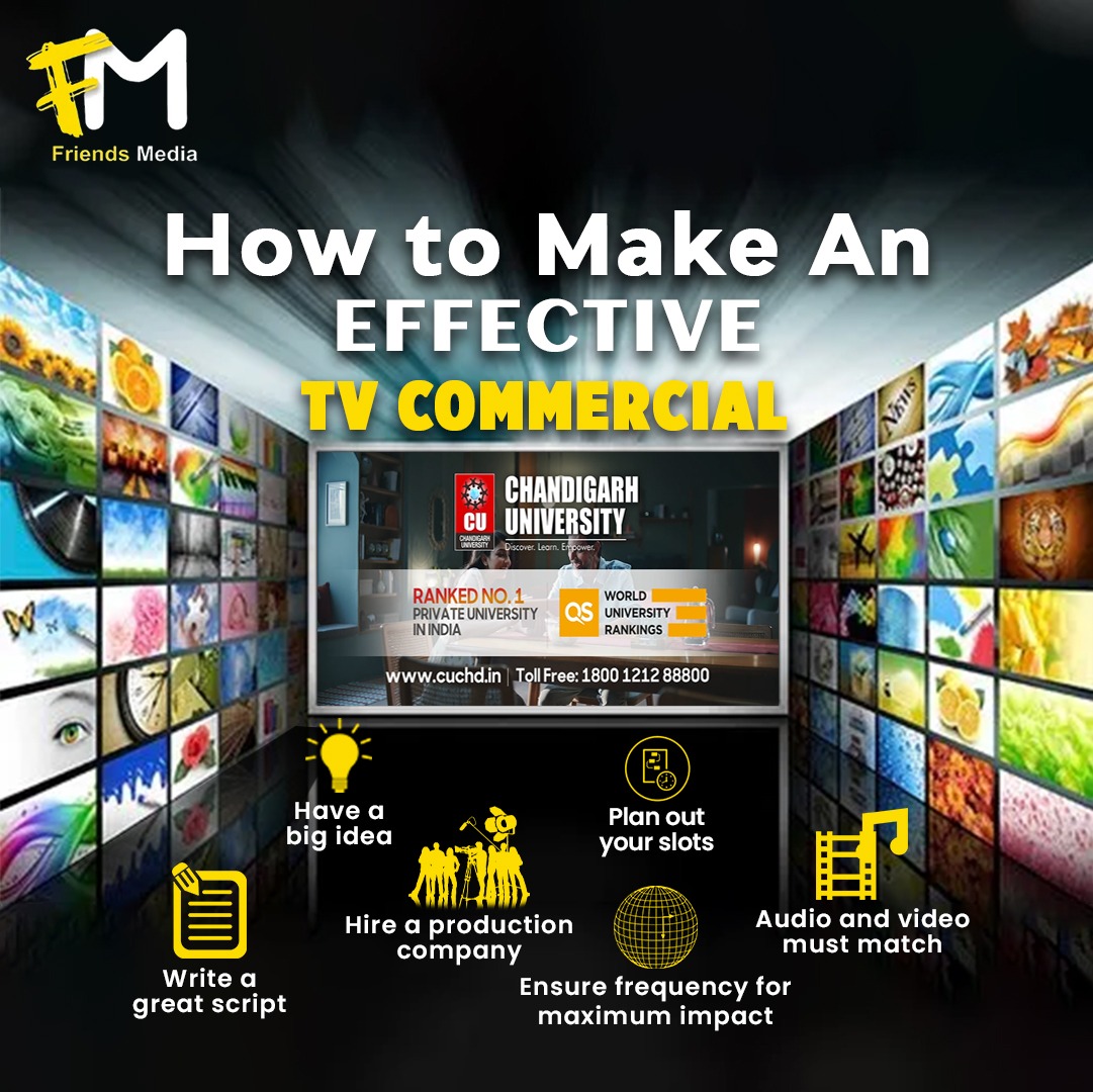 friendmedia's tweet image. 🎥 Crafting the Perfect TV Commercial 📺
Creating an effective TV ad requires strategy, creativity, and precision. Here’s how you can ensure maximum impact:
💡 Have a big idea
📝 Write a compelling script
🎬 Hire a professional production company
⏰ Plan your ad slots carefully