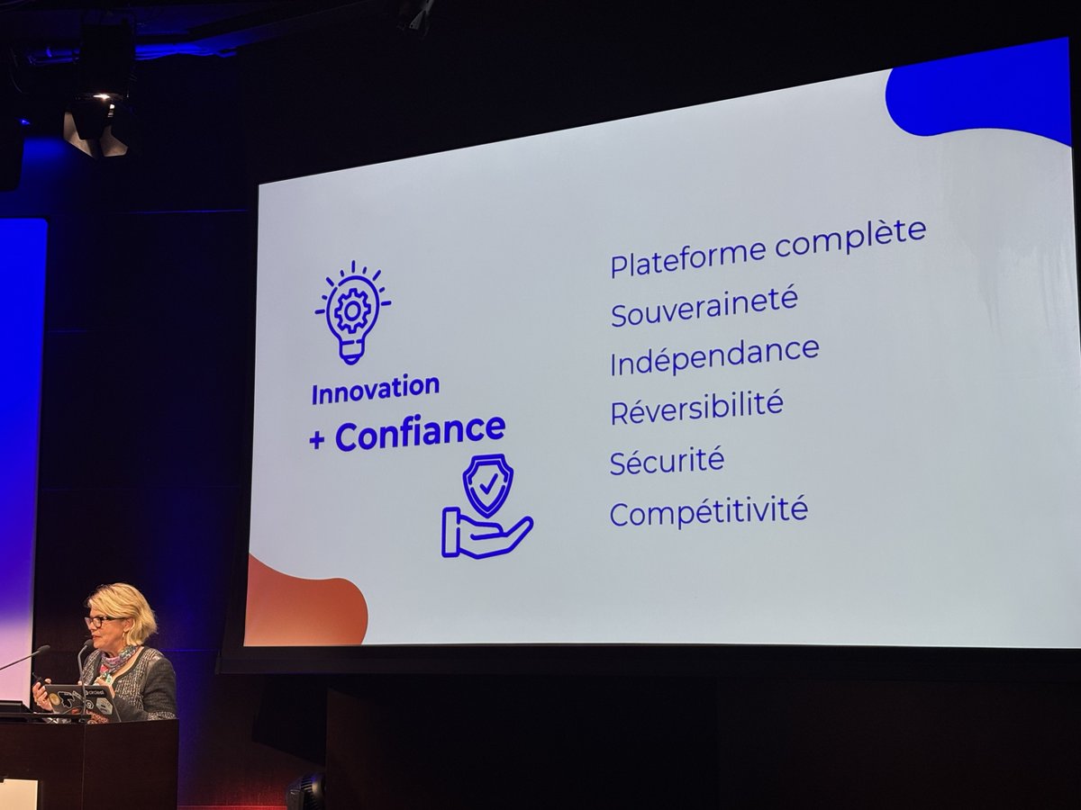 NumSpotCloud's tweet photo. [Evènement de lancement 📢] ​

#NumSpot tient à remercier les acteurs économiques et institutionnels des secteurs stratégiques, ses actionnaires et partenaires présents pour lesquels nous œuvrons chaque jour afin d'offrir l'alternative #cloud souveraine et de confiance ! https://t.co/Ymbf8ls0df