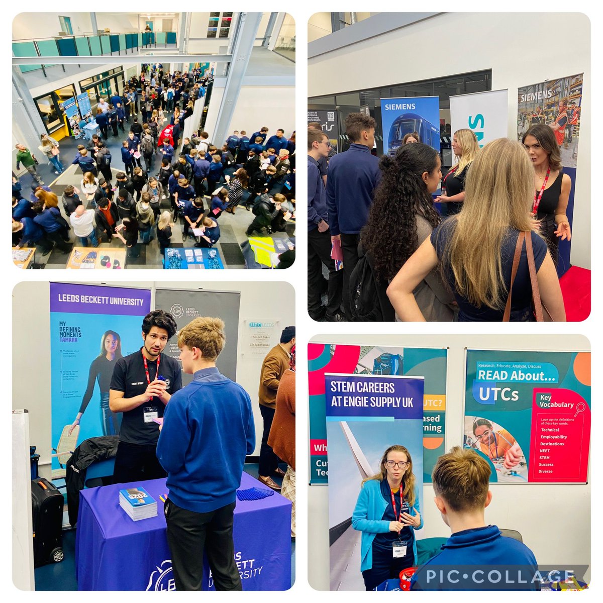 UTCLeeds's tweet image. #thinkUTC think amazing destinations, think employer-led education!
An incredible day at the UTC Leeds Careers Fair last week! Students engaged with employers, gaining valuable insights into exciting future opportunities. #thinkUTC #UTCCareersFair #EmployerLed #InspiringFutures