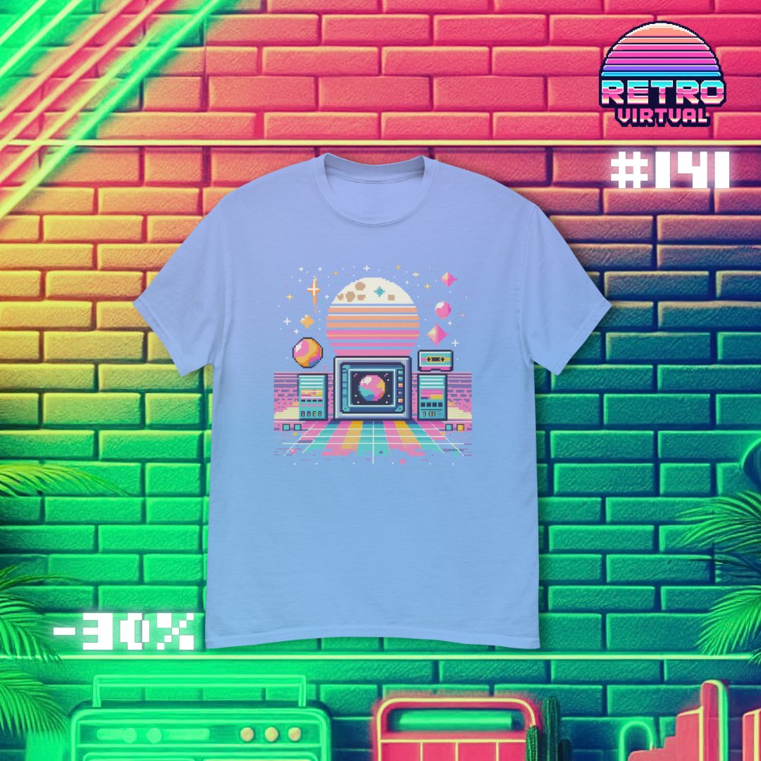 RetroVirtualX's tweet image. 🖥️ Cosmos Digital 🖥️

👾🌌 ¡Explora el universo digital con @RetroVirtualX #141! 

✨🎛️🪐🖥️🪐🎛️✨ 
#RetroVirtual #PixelArt #ModaUnisex #MarcaDeRopa #CosmosDigital #ArteRetro