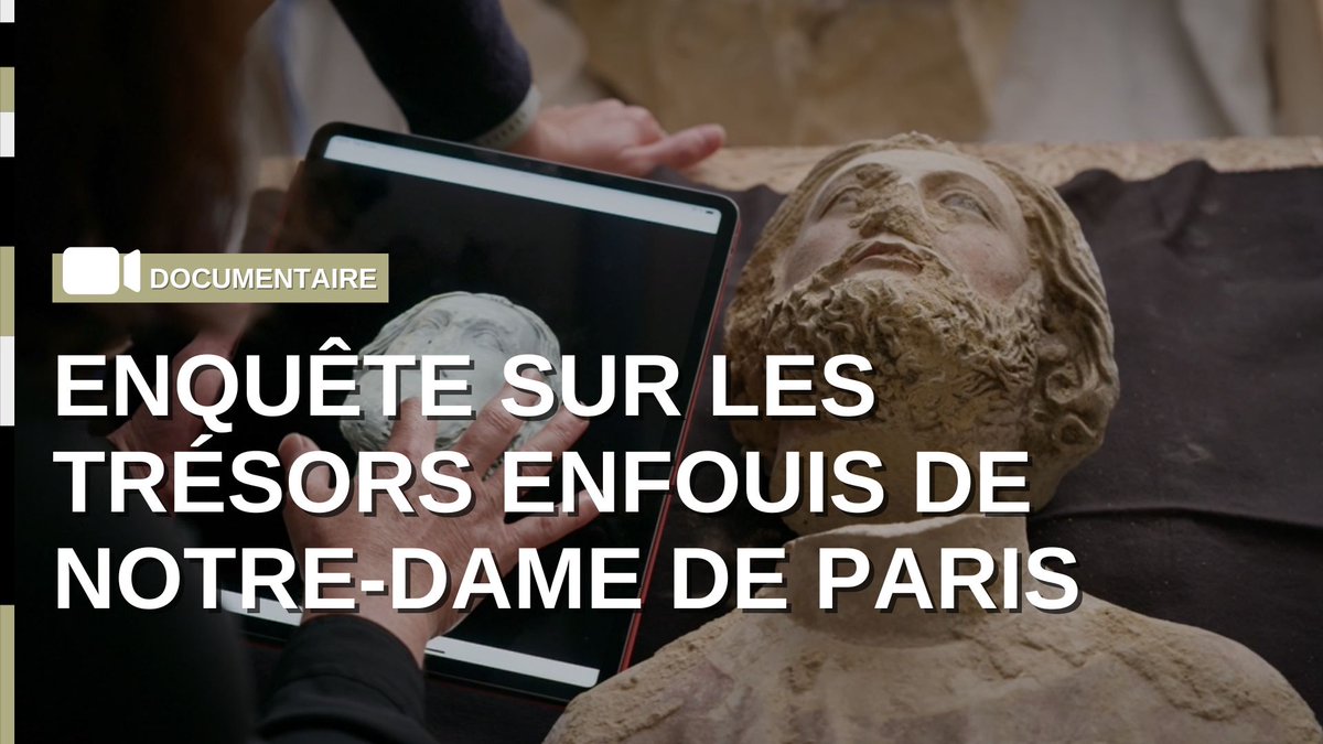 🎥 À l'occasion de la réouverture de la cathédrale Notre-Dame de Paris, découvrez dès demain sur arte.tv, le documentaire inédit "Enquête sur les trésors enfouis de Notre-Dame de Paris" <a href="/ARTEfr/">ARTE</a>, ZED productions, Inrap et <a href="/CNRSImages/">CNRS Images</a> 👉 youtube.com/watch?v=jliy8K…