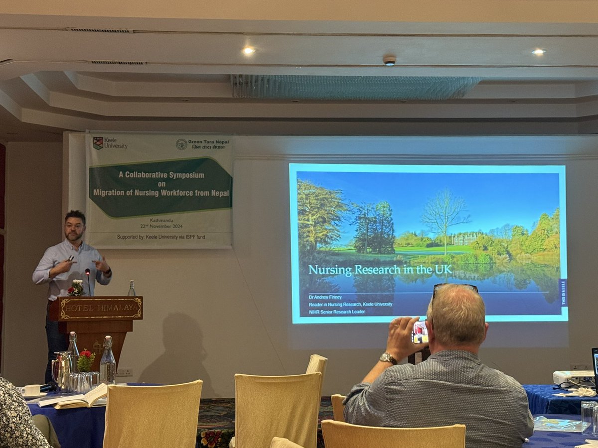 Bibha Simkhada (@simkhadabibha) on Twitter photo Great presentation by Dr Andrew Finney@finbo1977 truly said Nurses should be engaged in research to improve their practice and understand the need for change #evidencebased practice. #nurseresearch <a href="/KeeleUniversity/">Keele University 🐿️</a> <a href="/HuddersfieldUni/">University of Huddersfield</a> @EvanTeijlingen <a href="/paudyal1/">Prof Priya Paudyal</a> Great presentation by Dr Andrew Finney@finbo1977 truly said Nurses should be engaged in research to improve their practice and understand the need for change #evidencebased practice. #nurseresearch <a href="/KeeleUniversity/">Keele University 🐿️</a> <a href="/HuddersfieldUni/">University of Huddersfield</a> @EvanTeijlingen <a href="/paudyal1/">Prof Priya Paudyal</a>