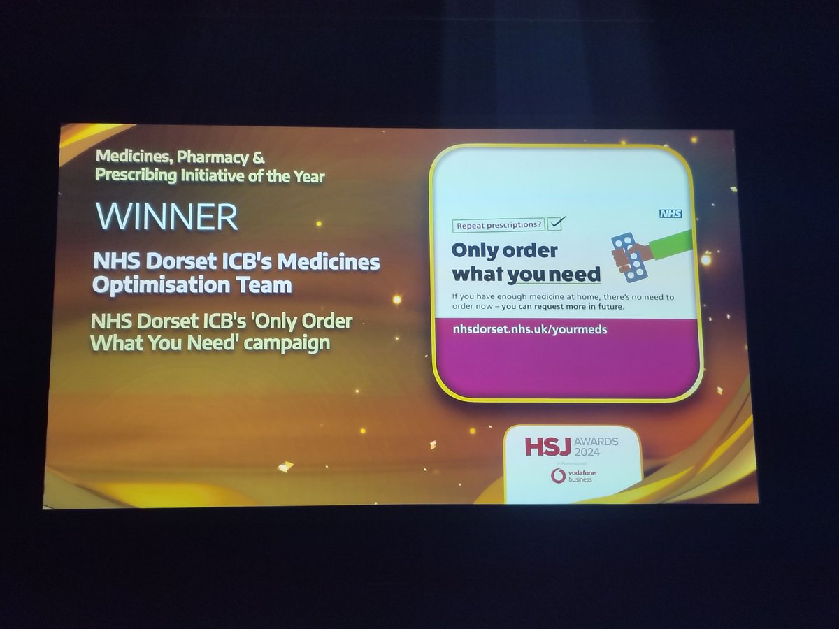 Tracy Lyons 🌍 Pharmacy Declares! (@tlyons00) on Twitter photo We had a rather good night last night! <a href="/HSJ_Awards/">HSJ Awards</a> Winners for the <a href="/NHSDorset/">NHS Dorset</a> OOWYN campaign! (2 months, saving £450k, 65k prescriptions & a whopping 295 tonnes of CO2E 🌎)
Thanks to all in #TeamDorset 🙌
<a href="/petercope_1/">Peter Cope</a> <a href="/CaseyJTownsend/">CaseyTownsend</a> <a href="/DesignMaryann/">Maryann Crowley (She/her)</a> <a href="/DorsetLPC/">Dorset LPC</a> <a href="/DorsetGPA/">Dorset General Practice Alliance</a> We had a rather good night last night! <a href="/HSJ_Awards/">HSJ Awards</a> Winners for the <a href="/NHSDorset/">NHS Dorset</a> OOWYN campaign! (2 months, saving £450k, 65k prescriptions & a whopping 295 tonnes of CO2E 🌎)
Thanks to all in #TeamDorset 🙌
<a href="/petercope_1/">Peter Cope</a> <a href="/CaseyJTownsend/">CaseyTownsend</a> <a href="/DesignMaryann/">Maryann Crowley (She/her)</a> <a href="/DorsetLPC/">Dorset LPC</a> <a href="/DorsetGPA/">Dorset General Practice Alliance</a>