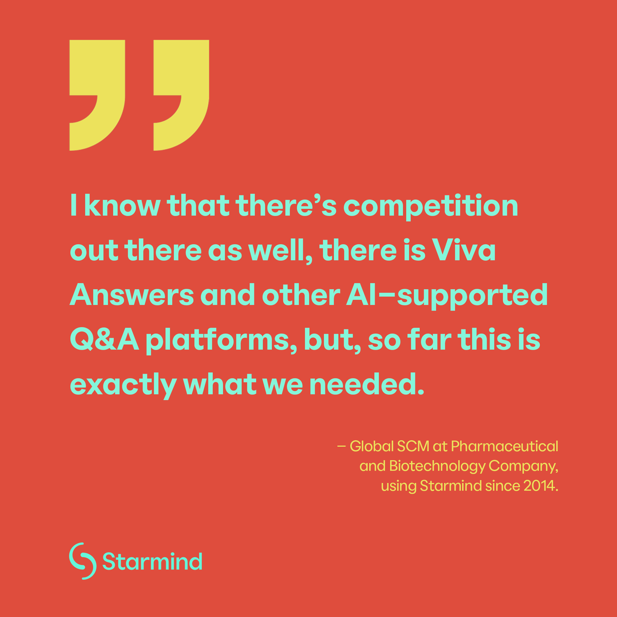 Discover how a global biotech adopted the tacit knowledge-sharing power of Starmind and instantly boosted efficiency, and improved supply chain management. Read our latest case study here.

Read case study: bit.ly/4fBQMoo ⬅️
#AI #Biotech #casestudy #StarmindAI #Starmind