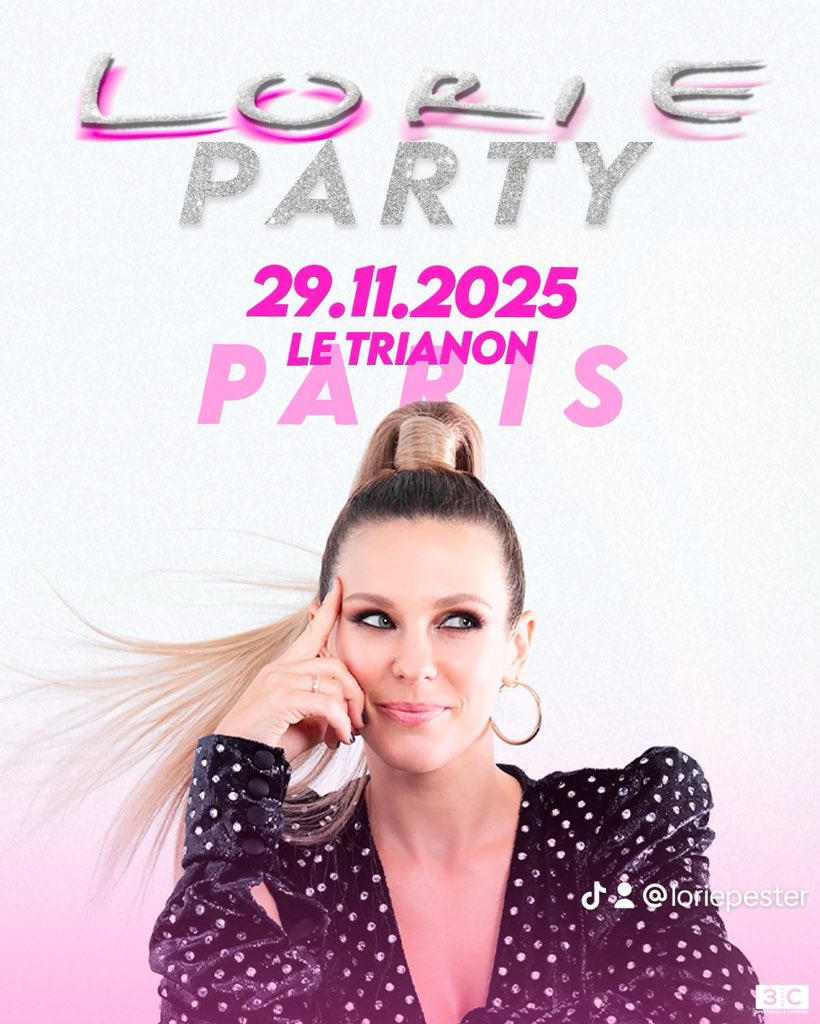 🎟️ C’est parti ! 🎤
La billetterie pour mon concert au Trianon de Paris le 29 novembre 2025 est maintenant ouverte.
👉 Le lien est dans ma bio et dans ma story !

Hâte de partager cette soirée avec vous ! ✨

Achète tes places de concert 👇

bit.ly/Lorie-Party