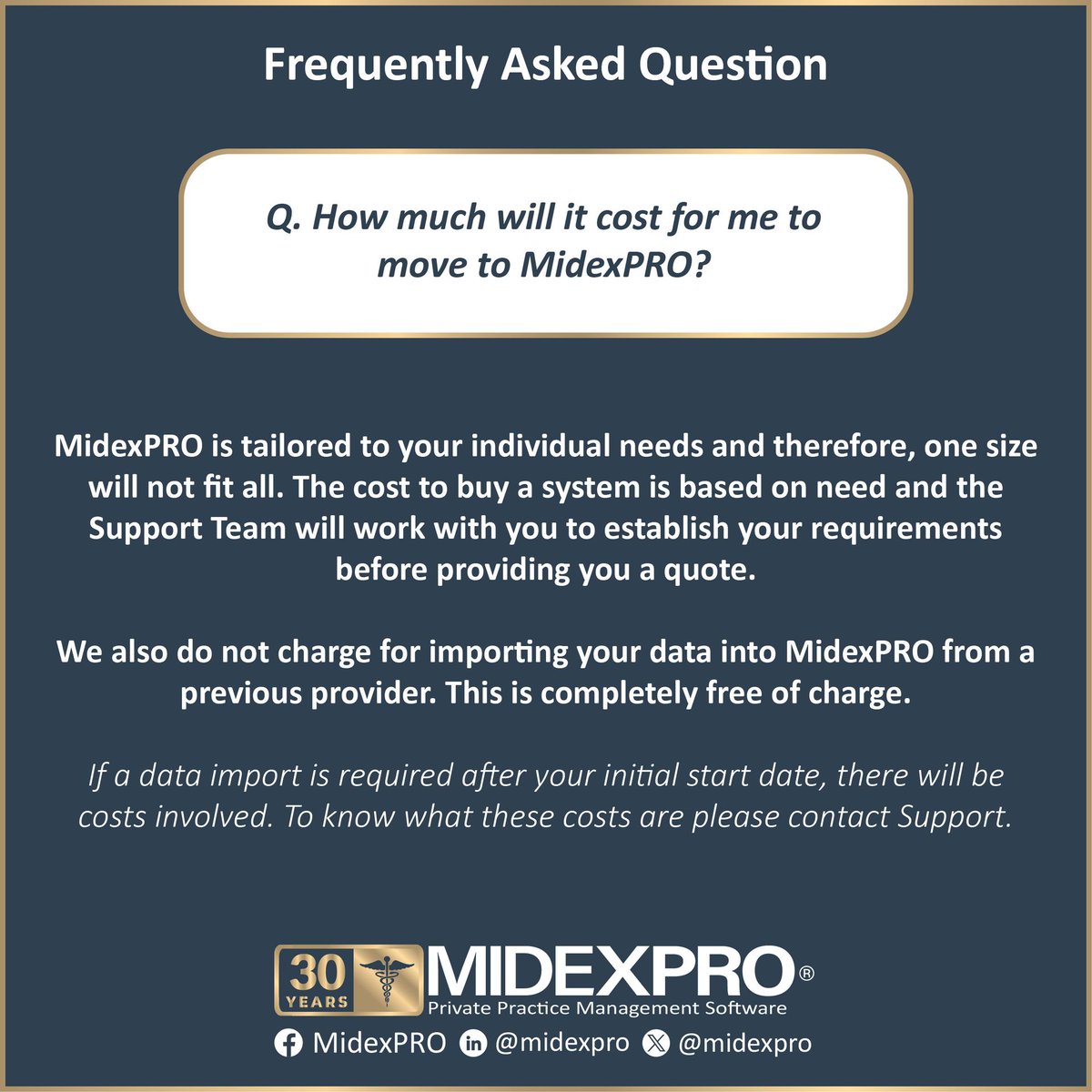 MidexPRO's tweet image. #FAQ and the answer! 

 #QuestionAndAnswer #FAQFriday #FAQsSolved #privatepracticesoftware #midexpro #clinicalsoftware