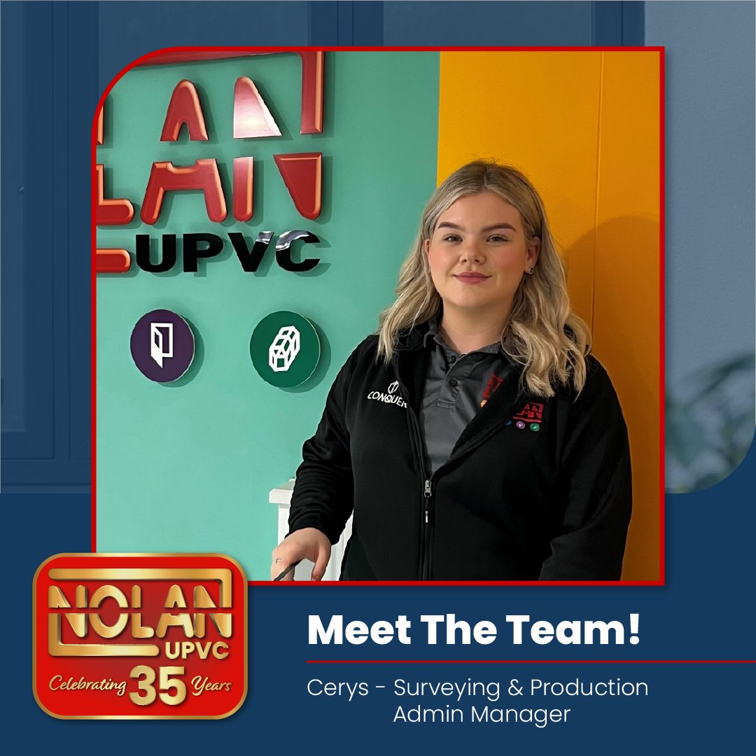 Cerys is our Surveying &amp; Production Admin Manager.

Cerys has worked in the company for 3 years. The production side of the role is very important. This ensures all jobs are added to the production schedule for manufacturing in all of our departments (glass, upvc &amp; aluminium).