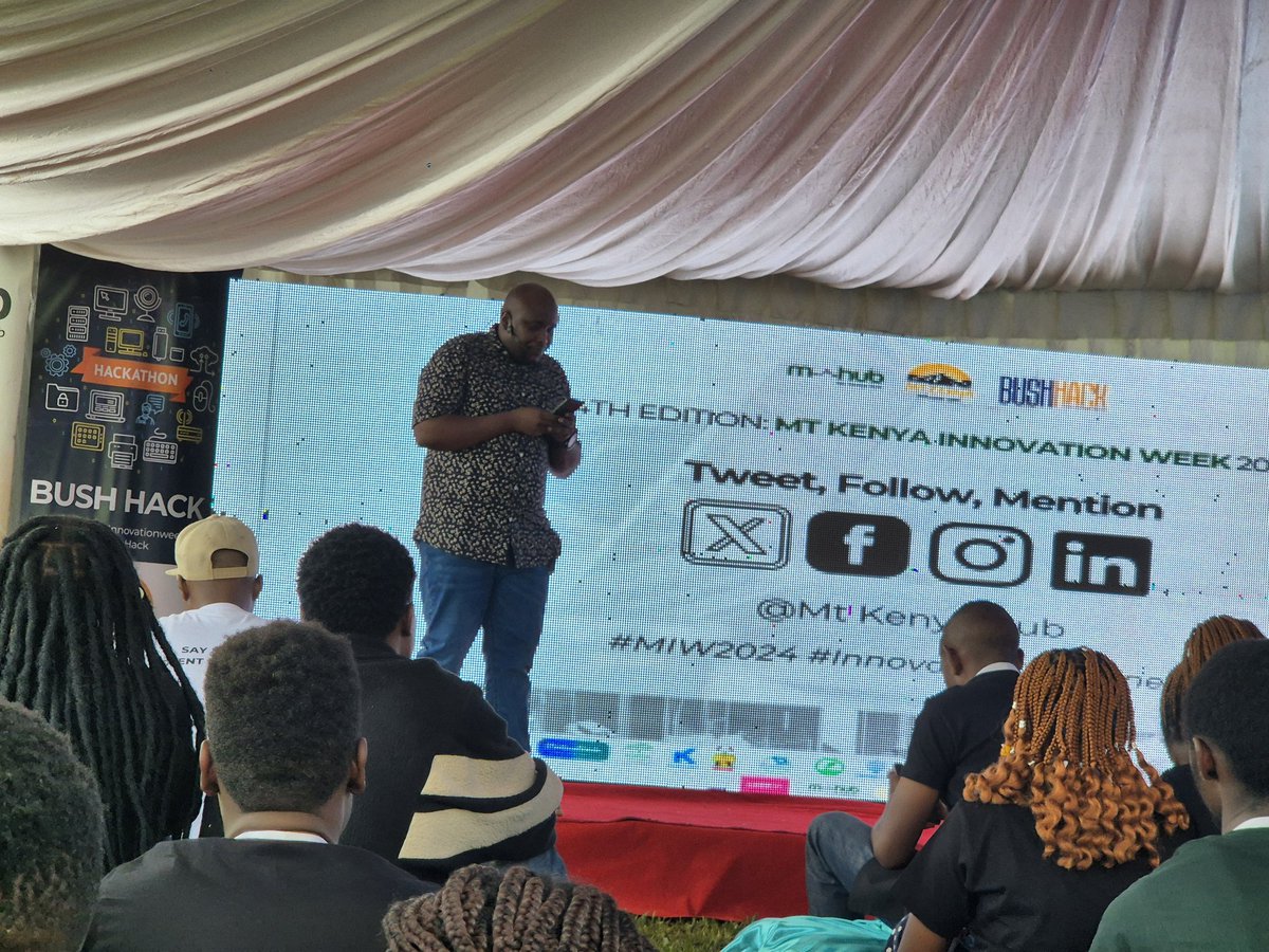 At the 4th Edition Mt Kenya Innovation Week to support our friend <a href="/SavioWambugu/">saviowambugu</a> <a href="/MtKenyaHub_/">Mt Kenya Hub</a>  Well done man and keeping the vision <a href="/amadogracia/">Grace Irungu</a> <a href="/k_njihia/">Startup Shark</a>