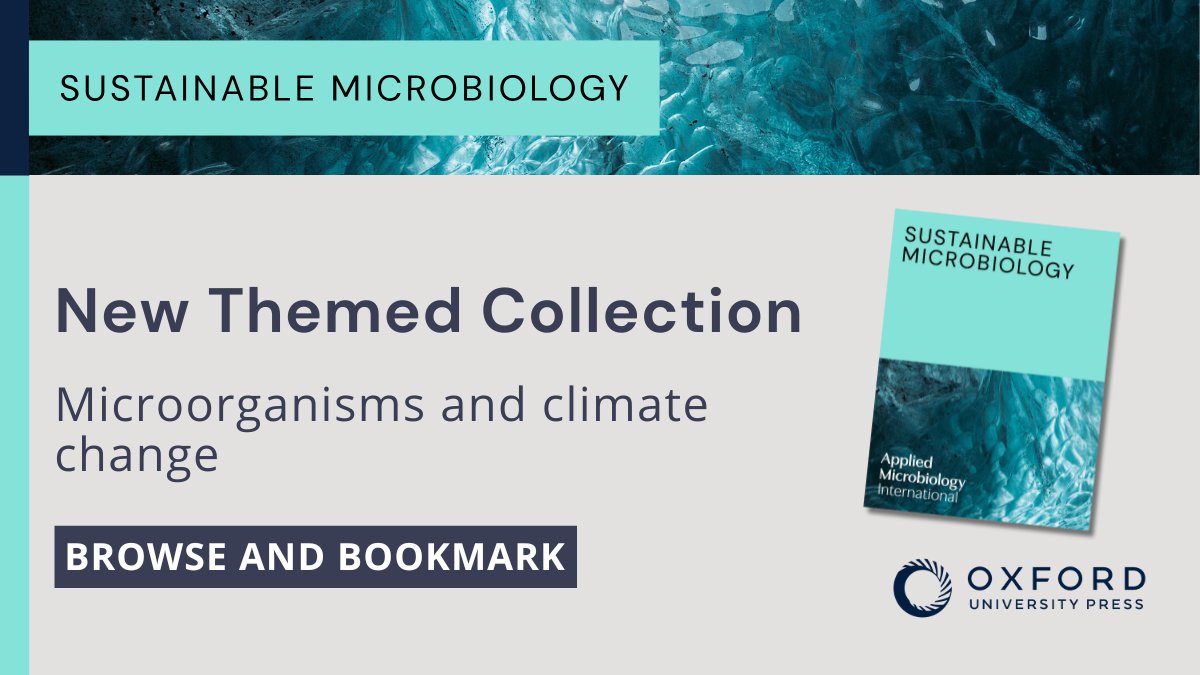 Explore our new themed collection 'Microorganisms and Climate Change.' More articles will be added soon and submissions are welcomed. Browse here: ow.ly/Pinv50UbNOK #ClimateChange #UNSDG13 #ClimateAction