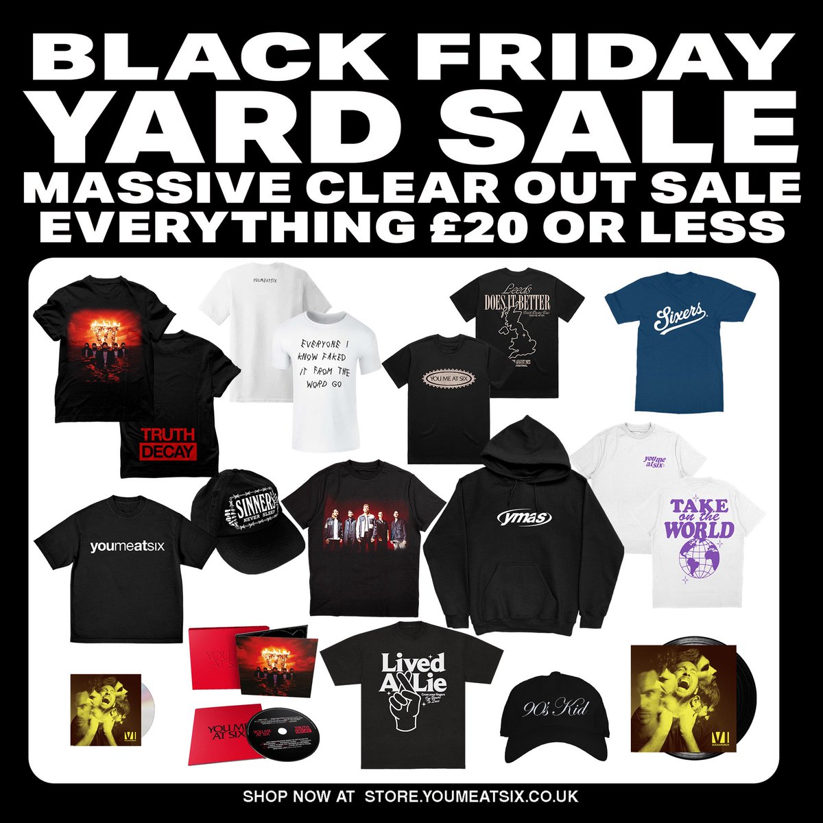Black Friday Yard Sale now live 🖤 Everything £20 or less!  https://t.co/kqDumm6LC8, image size:1200x1200