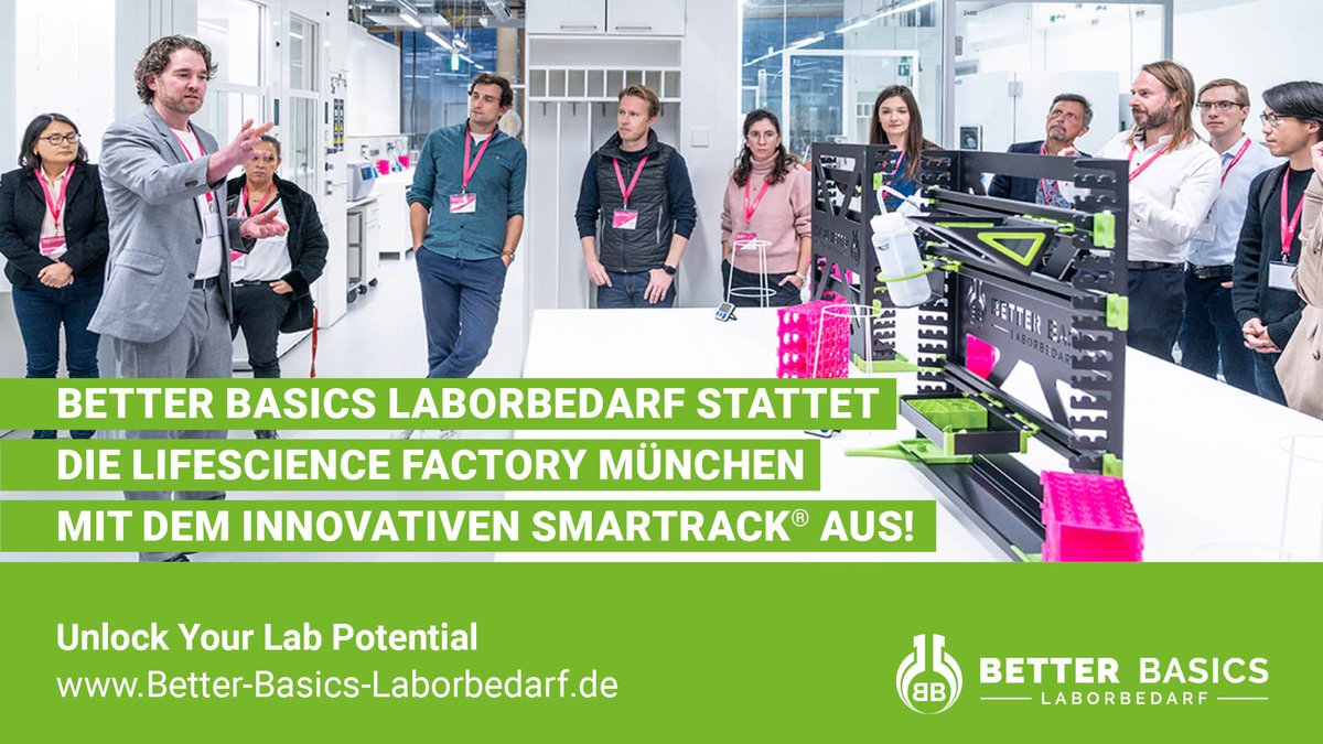 better_basics's tweet image. Better Basics Laborbedarf stattet die LifeScience Factory München mit dem innovativen SmartRack® aus!
👉 Mehr erfahren:[helmholtz-munich.de/newsroom/news/…]
Copyrights: Life Science Factory I © Matthias Tunger Photodesign
#Innovation  #SmartRack #BetterBasicsLaborbedarf #LifeScienceFactory