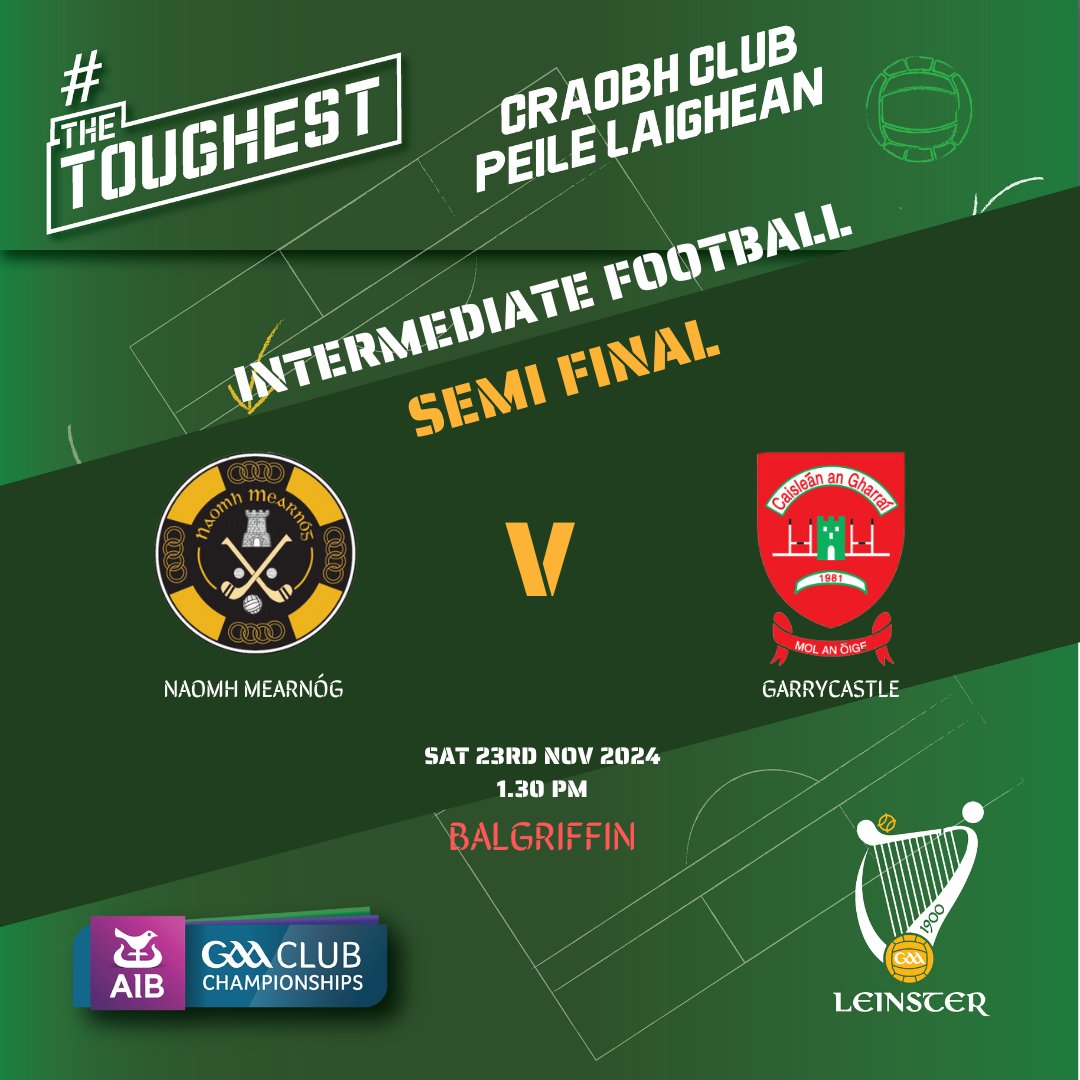 Leinster GAA (@gaaleinster) on Twitter photo πππ«π§π¨π₯π π¨π£πππ§π
The venue for the AIB Leinster Intermediate Club Football Semi Final between Naomh MearnΓ³g and Garrycastle has changed. It will now take place in;
ππ±πππππππππ
#LeinsterClub24 <a href="/naomhmearnog/">Naomh MearnΓ³g</a> <a href="/gaagarrycastle/">Garrycastle GAA</a> πππ«π§π¨π₯π π¨π£πππ§π
The venue for the AIB Leinster Intermediate Club Football Semi Final between Naomh MearnΓ³g and Garrycastle has changed. It will now take place in;
ππ±πππππππππ
#LeinsterClub24 <a href="/naomhmearnog/">Naomh MearnΓ³g</a> <a href="/gaagarrycastle/">Garrycastle GAA</a>