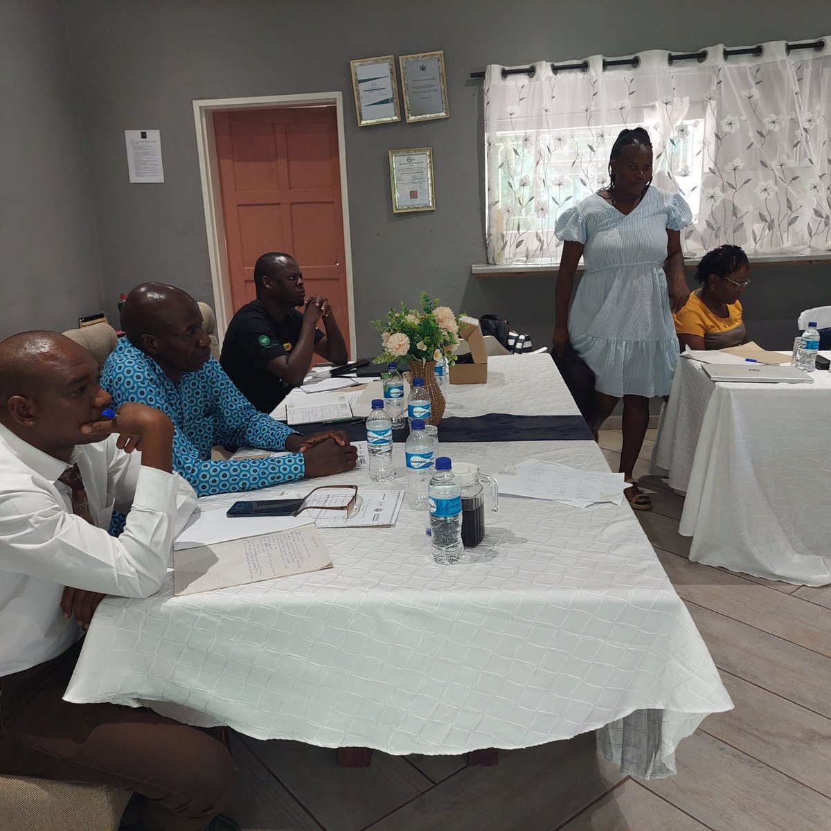 <a href="/CMweembe/">Christopher Mweembe</a>  Basilwizi Trust, Action Aid Zimbabwe and Safaids Zimbabwe  and Binga district stakeholders deliberating on the wayfoward on the  Partnership for a Social Accountability on the link between Health, Agriculture and Climate Change  <a href="/ActionAid/">ActionAid</a>