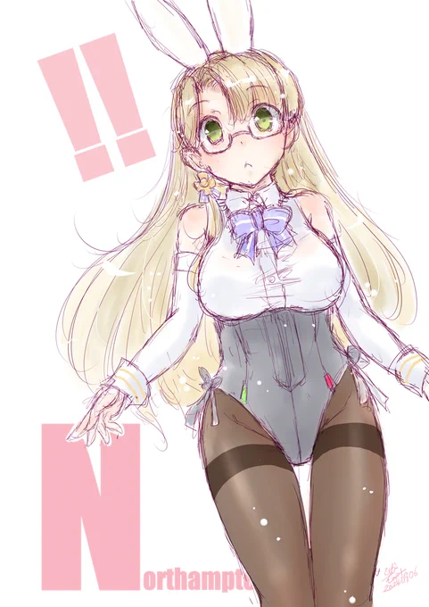 #バニーガール貼って元気づけてください 