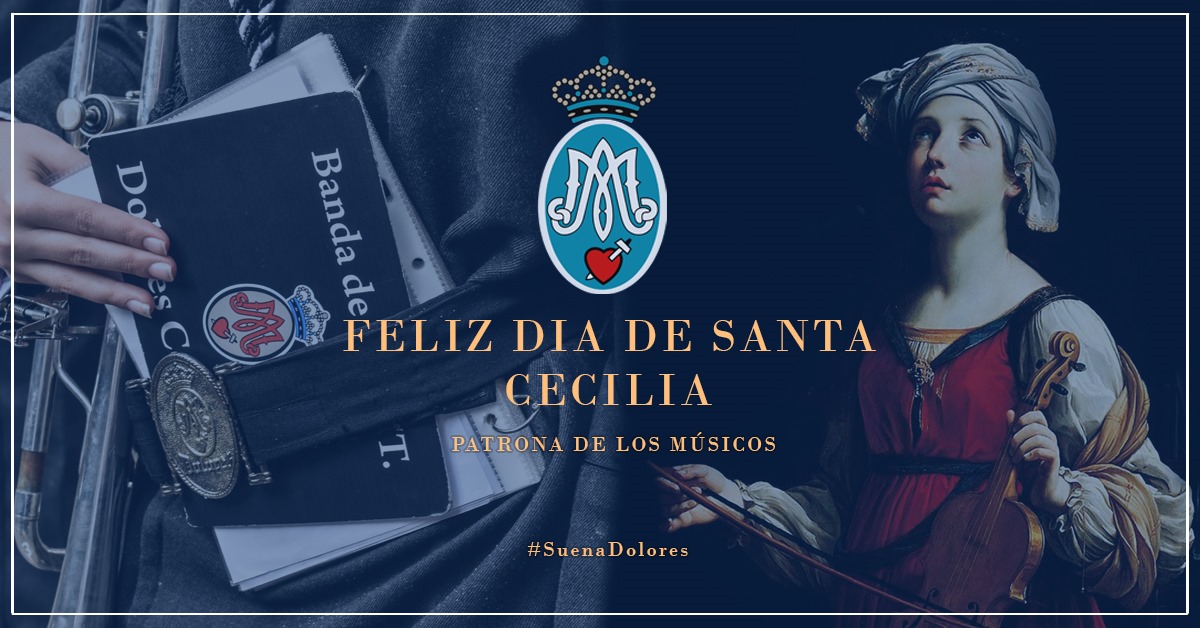 🎼𝑭𝒆𝒔𝒕𝒊𝒗𝒊𝒅𝒂𝒅 𝒅𝒆 𝑺𝒂𝒏𝒕𝒂 𝑪𝒆𝒄𝒊𝒍𝒊𝒂
Desde nuestra formación queremos felicitar a todos los músicos, en especial a los componentes de nuestra formación.

🎼"𝗗𝗼𝗻𝗱𝗲 𝗹𝗮𝘀 𝗽𝗮𝗹𝗮𝗯𝗿𝗮𝘀 𝗳𝗮𝗹𝗹𝗮𝗻, 𝗹𝗮 𝗺ú𝘀𝗶𝗰𝗮 𝗵𝗮𝗯𝗹𝗮"🎶...
