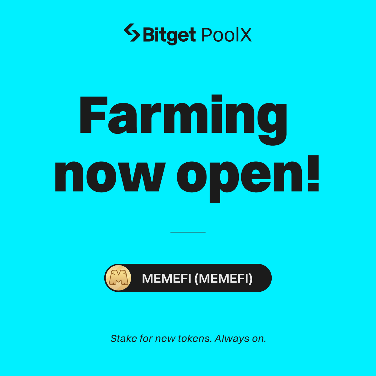 $MEMEFI PoolX is now LIVE - lock $BTC to share 14,500,000 MEMEFI airdrop!   

🔥 Join now: bitget.com/events/poolx/1…

Social Giveaway: 833,000 MEMEFI Up for Grabs! 
✅ Follow @bitgetglobal <a href="/memeficlub/">MemeFi Labs</a> 
✅ RT with #MEMEFIlistBitget 
✅ Submit your entry: forms.gle/gCLmZfX4PKURGH…